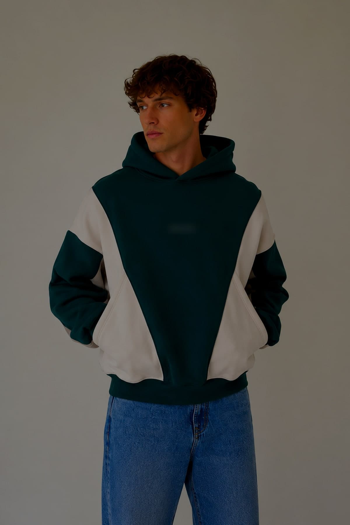Dreams Hoodie in pine, front